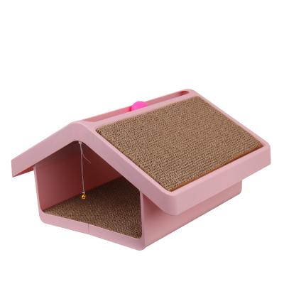 China Modern Design Cat Scratching Tower Pet Scratcher Modern Design Soft Cat House Indoor Sleep Stocked With Toys for sale