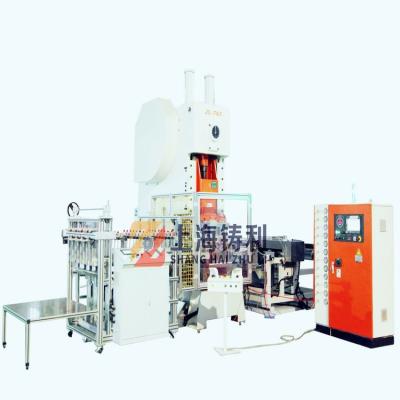 China 10T Aluminium Container Making Machine 6.5x6x3.8M 12PCS Valve for sale