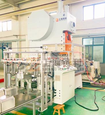 China Hochgeschwindigkeitsaluminiumfolie-Tee-Schale, die Maschine den Aluminiumbehälter herstellt Maschine Servomotor herstellt zu verkaufen