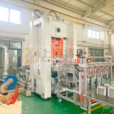 China Automatic SMC Aluminum Foil Box Making Machine Servo Motor Aluminum Foil Cup Making Machine for sale