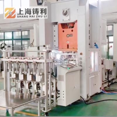 China Fully Automatic Aluminium Box Making Machine  SMC Pneumatic Aluminum Foil Boxes Making Machine for sale