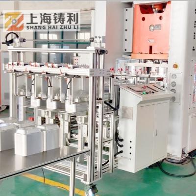 China Hohe Leistungsfähigkeits-Aluminiumfolie-Behälter-Maschinen-Schnellimbiss-verpackende wegbehälter, die Maschine herstellen zu verkaufen