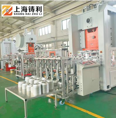 China 68 movimientos Min Aluminum Food Container Punching trabajan a máquina el bolso del papel de aluminio de 240m m que hace precio de la máquina en venta