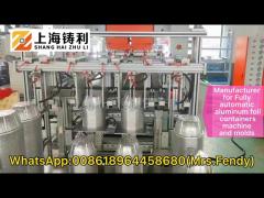 Automatic aluminum foil deep containers making machine