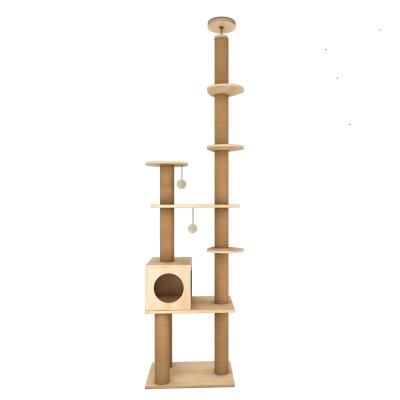 China UNIVERSAL COLUMN CAT SHAFT Viable, Hot Sale Factory Luxurious Wooden Cat Funiture B Supply--12 for sale