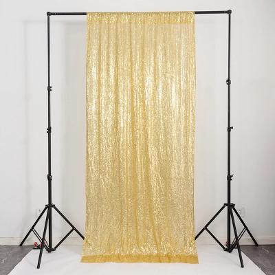 China Party Festival Supplies 2022 New Shiny Sequin Backdrop Curtains For Birthday Party Christmas Banquet Restaurant Wedding Tables Decorations for sale