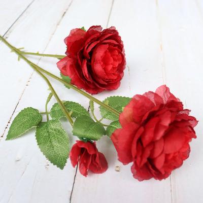 China Wholesale Artificial Peonies Wedding Hotel Decoration Artificial Flower Group New Large Peony Bridal Home Silk Flowers For Home Hotel Wedding Bridal Decoration for sale