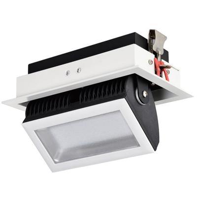 China Adjustable 38W LED Recessed Downlights , Die-Casting Aluminum And Glass Lens for sale