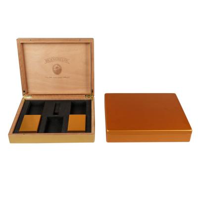 China Handmade Cigar Box American Factory Style Gift Case Storage Box Support Custom Wooden OEM ODM for sale