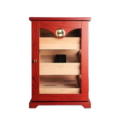 China CLASSIC Wholesale Custom Personalized Large Cedar Wooden Cigar Box Display Standing Humidor Case Cabinet Contain 100pcs Cigars for sale