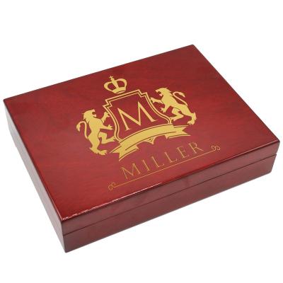 China American Style Manufacture Custom Personalized Cigar Box Logo Monogram Wood Humidor Engraved Wood Box For Groomsman for sale