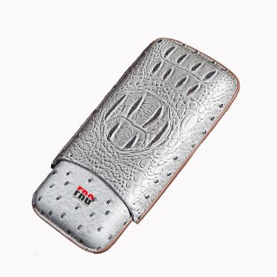 China Wholesale Luxury CLASSIC Carbon Fiber Travel Cigar Tube 3 Holders Easy Carry Lightweight Humidor Customize Logo for sale