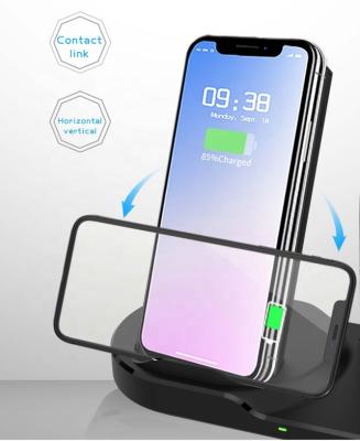 China New 10000mah fast charging support portable charging wireless powerbank, QC&PD18W fast charging, 10W wireless charging 3 in 1 power bank dock for sale