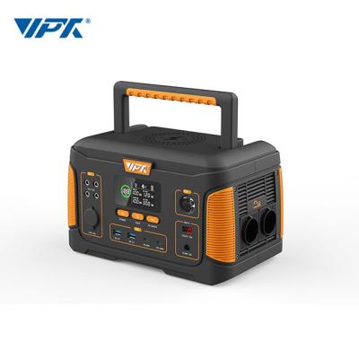 China AC 500w Outdoor Output Portable Generator Set , Mobile Battery Power Station With Folding Solar Panels for sale