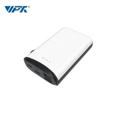 China Bank fast portable charger power charger support 10000mah dual usb output three input for sale