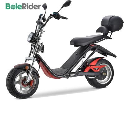 China 3000w 60v 30ah double seats unisex big wheel brushless citycoco electric scooter for sale