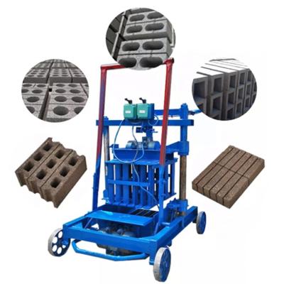 China Convenient And Easy To Operate Mobile Small Hollow Brick Machine Maker Low Price Block Making Equipment Concrete Cement Brick Making Machinery for sale