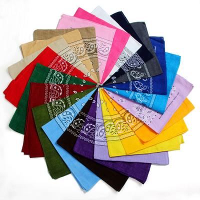 China Multicolor Amoeba Flower Cashew Cotton Polyester Headband Scarf Recycling Headband Hip Hop Square Scarf Outdoor Sports Popular Hip Hop for sale