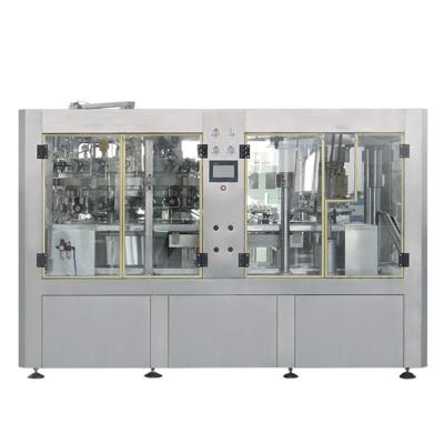 China Beverage CE Certificated Automatic Liquid Beverage Beer Liquid Piston Can Filler for sale