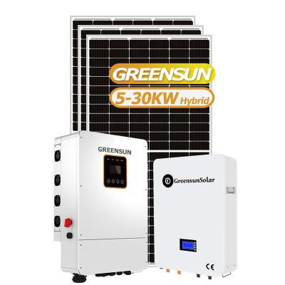 China Factory wholesale 8KW 10KW storage hybrid home solar power system with battery bank for home use for sale