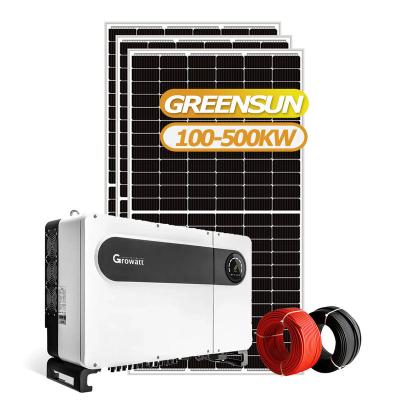 China Growatt Commercial Commercial Solar Power System On Grid Inverter 50kw 100kw 200KW Large Industry Solar Power Plant for sale