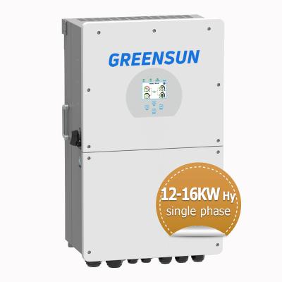 China Deye 12Kw 14-16Kw Hybrid Solar Inverter Single Phase Inverter With Mppt Trackers 464*798.4*300 for sale