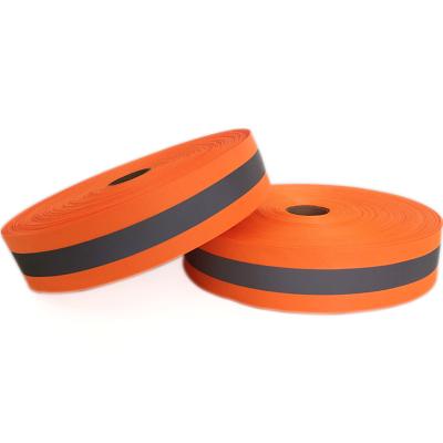 China Poly 5Cm Webbing 2Inch Tearable Safety Height Visible Reflective Material for sale