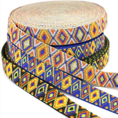 China 25 Mm Elastic Stock Colored Elastic Band For Garment Polyester Rubber Elastic Band for sale