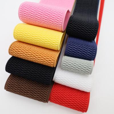 China 3-7cm elastic rubber band high tenacity 2mm polyester webbing rubber elastic band for sewing for sale