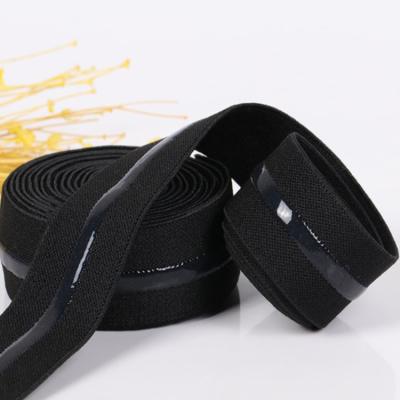 China High Tenacity Silicone Rubber Band Anti-slip Silicone Elastic Single Grip Nylon Strap for sale