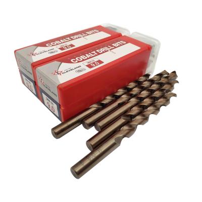 China Cleveland Skh-55 5% Cobalt Jis Hss M35 Metal Fused Cemented Carbide Drill Bits For For Stainless Steel for sale