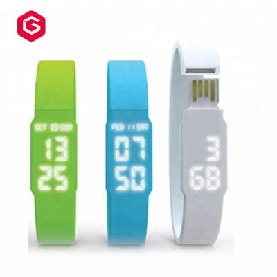 China 2018 New Design Promotion Cheap Custom Wholesale USB Silicone Watch Wristband Rubber Stick USB Memory Stick for sale