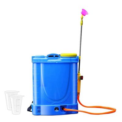 China Garden sprayer sell well bed rechargeable blue battery electric backpack flower sprayer for sale