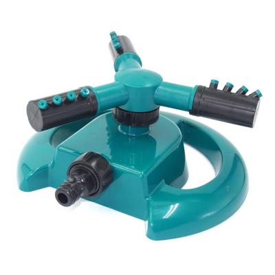 China Easily Install High Quality Drive 3 Arm Irrigation 360 Speed ​​Telescopic Rotary Grass Flower Bed Sprinkler for sale