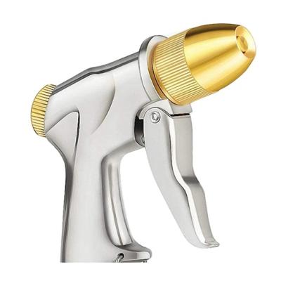 China High Quality Non-Slip High Pressure Brass Hose Nozzle Adjustable Water Saver Spray for sale