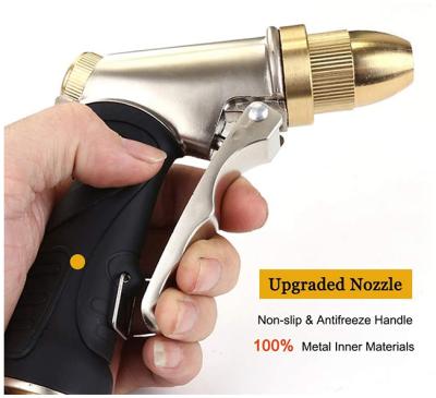 China Full Brass Spout & Heavy Duty ABS Handle Hose Nozzle Spout Sprayer Brass Garden Ergonomic Non-Slip Wholesale Ergonomic Non-Slip Handle Full for sale