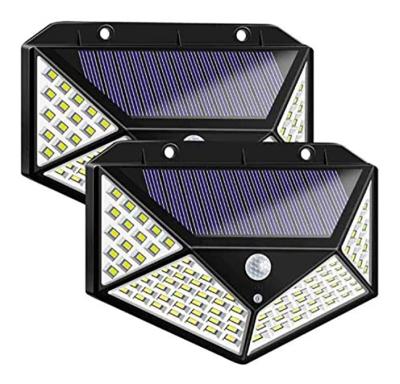 China IPv65 Fine Quality Led Track Outdoor Garden Four-sided Bright Gate Wall Solar Collector Lights for sale