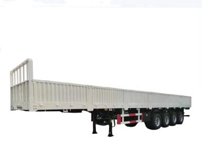 China Truck Trailer China Factory New/Used 3 Axl Load 50 Ton Steel Chassis Goods Shipping Semi Trailer Cargo Truck Transport Semi Trailer for sale