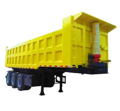 China Truck Trailer ChenLu Manufacture 25-35 Cubic Meter Tractor Rear Dump Tipper Truck Dump Semi Trailer for sale