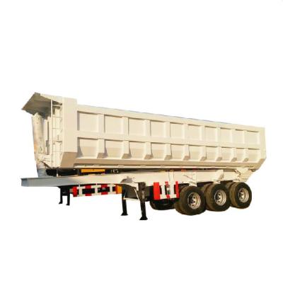 China Dump Truck Trailer Heavy Duty Semi Trailer 50/60 Ton Truck Trailer Hydraulic Tandem Tipping Box Tipper Trailer For Sale for sale