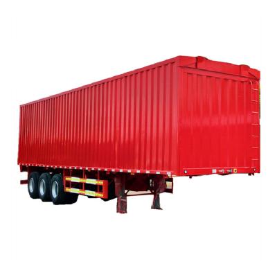 China Used And New Heavy Duty Curtain Truck Trailer 3 Axle 40ft 80 Tons Side Curtainsider Van Box Cargo Trailer Vehicles Curtain Dry Semi Trailer for sale