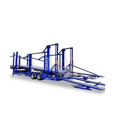 China Factory Used Truck Trailer Double Floor Link Auto Truck Car Carrier Trailers Vehicles Steel Platform Transport Chassis Semi Trailer for sale