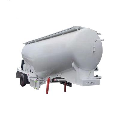 China Truck Trailer ChenLu Factory supply 40cbm Cement Tanker Semi Trailer 50tons Dry Bulk Tank TruckTrailer for tansporters for sale