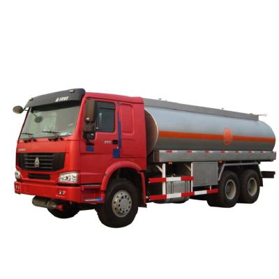 China Carton Steel Q235B China Famous Brand Sinotruk HOWO 6x4 10 Wheel Tires Carbon Steel Q235 Transport Fuel Oil Tank Trucks Oil Tanker Service Truck for sale