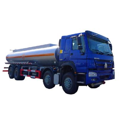 China Carton 2018-2020 Sinotruk Used Q235B Steel Howo 35000 Liters 8x4 12 Wheel Tires Heavy Duty Oil Tank Trucks Service Truck In Dubai for sale