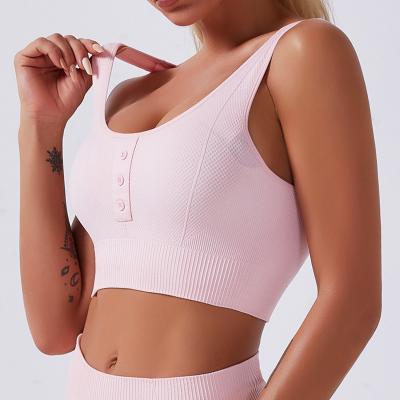 China Breathable In Running Clothes Yoga Amazon Burst Sports Fitness Slimming Bra Knit Female Summer for sale