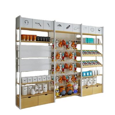 China New Modern Design Shop Rack Display Wall Rack Shelf For Shop Furniture Retail Store Rack for sale