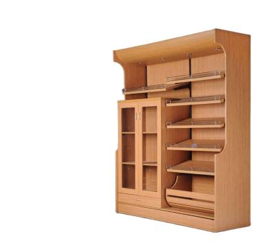 China Wholesale Wooden Corrosion Protection Rack Bakery Bread Display Shelves For Supermarket Display Rack Bakery Wall Shelf for sale