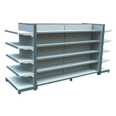 China Double Sided Shopping Mall Store Display Furniture Supermarket Shelves Gondola Shelving for sale