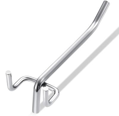 China Factory Price Simple Single Line Hanging Hook Hooks Galvanized Chrome Or Metal Hook For Shop Or Tools for sale